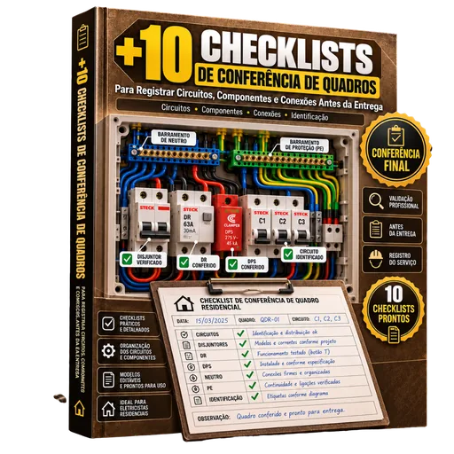Bônus 4 — +10 checklists de conferência de quadros elétricos